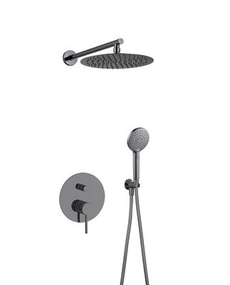 3 عملکرد در دیوار دوش شیر اسلحه فلزی OEM پنهان در دیوار