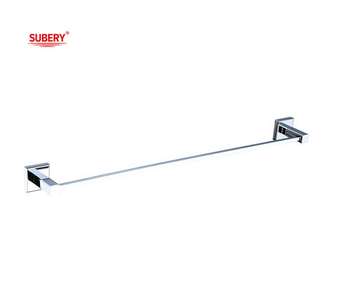 دستمال واحد برقی دستشویی حمام کیفیت بالا رنگ کروم OEM پایه برقی آسان نصب شکل مربع