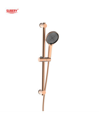 ABS پلاستیکی حمام ریل SUS304 3 عملکرد حمام گل رز طلایی دور کلاسیک