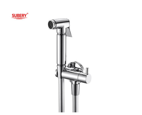 توالت حمام OEM Shattaf مجموعه دستگیره برنجی دریچه برنجی لوله PVC 1.50m