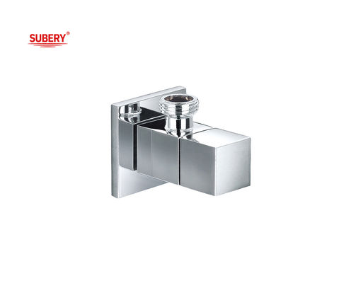 شیر مثلث کروم G1/2&quot; Thread OEM دیوار نصب شده