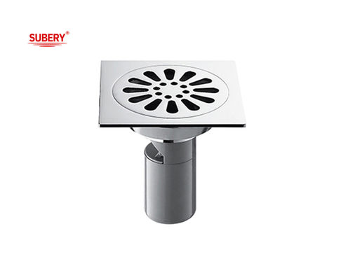ODM OEM آشغال کف حمام مس مدرن کروم 100 X 100mm