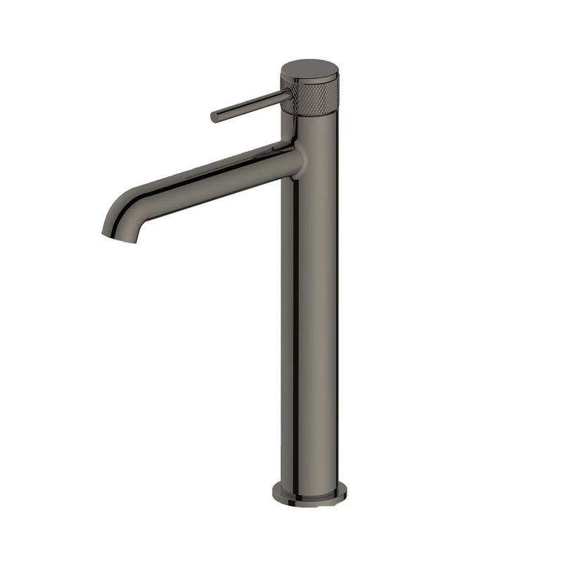 حمام جدید مخلوط کننده حوضچه شیر تک اهرم مخلوط کننده حوضچه بلند مسطح حلقه ای Knurl Handle