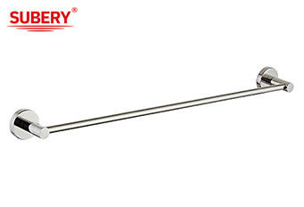 SUS304 نگهدارنده ی یک نوار دستمال لوازم جانبی حمام کروم شیک OEM دور پروژه کلاسیک مدرن