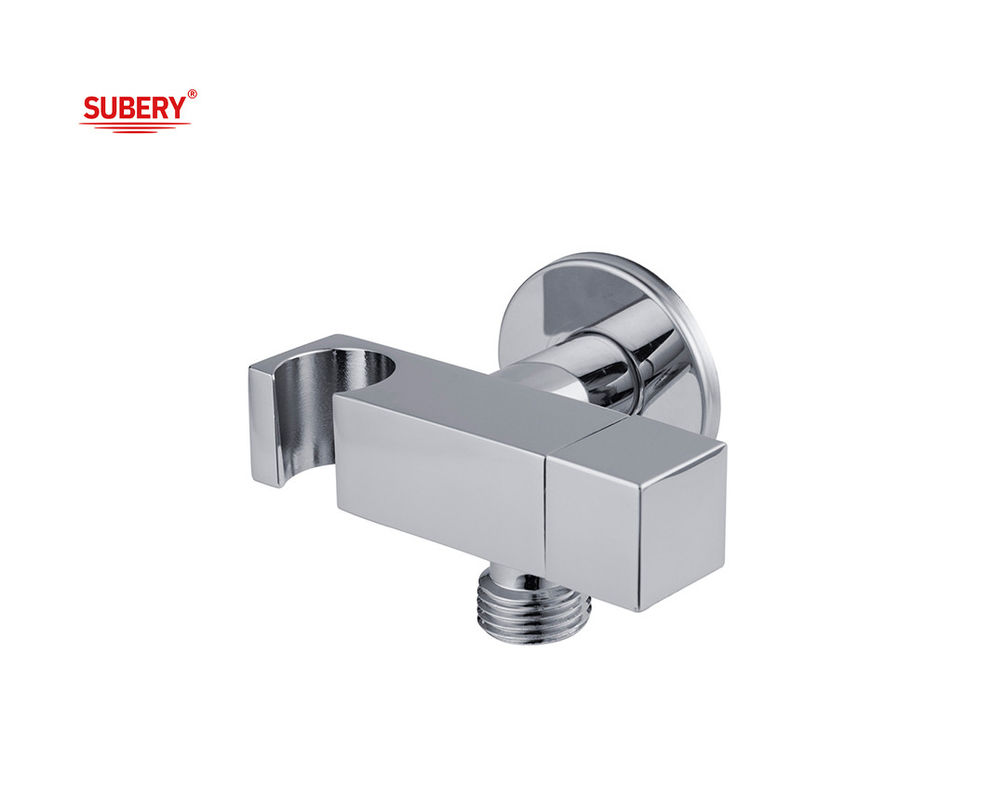 برنج Shattaf حامل دریچه دستگیره Bidet دوش اسپری کننده دارنده حمام توالت کروم مربع OEM