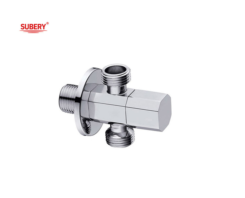 G1/2&quot; مثلث رشته مس T Valve Brass Body Brass Handle OEM برای توالت