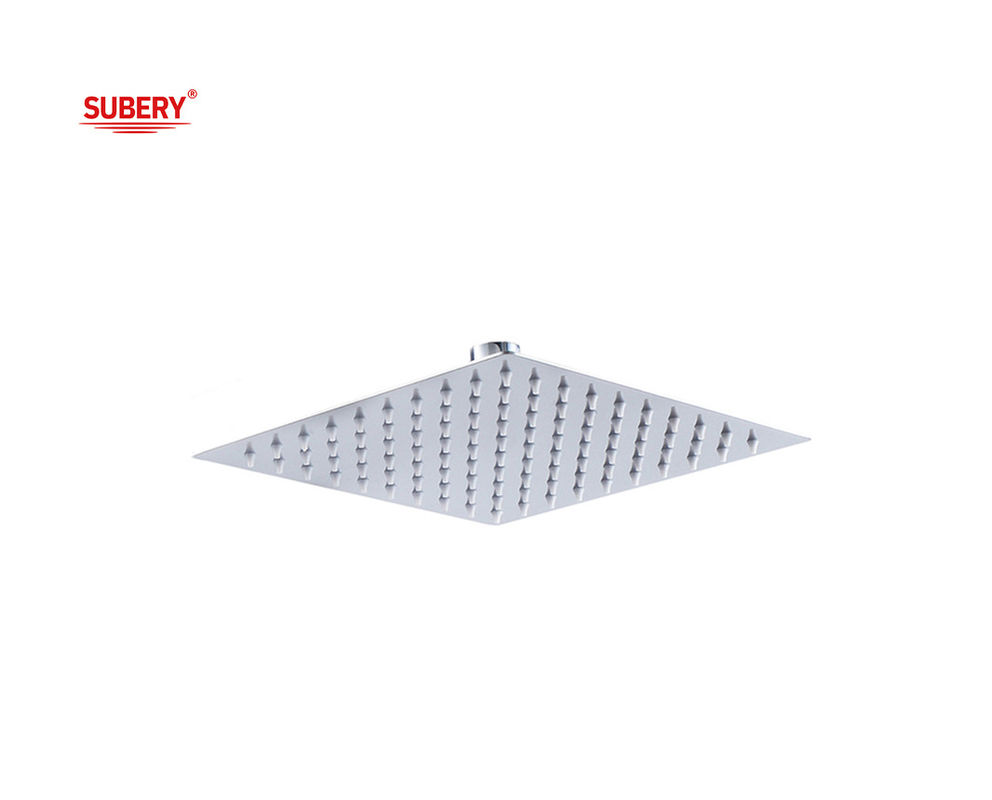 8&quot; 10&quot; 12 مربع دوش باران سر OEM SUS304 فولاد ضد زنگ کروم ستون حمام