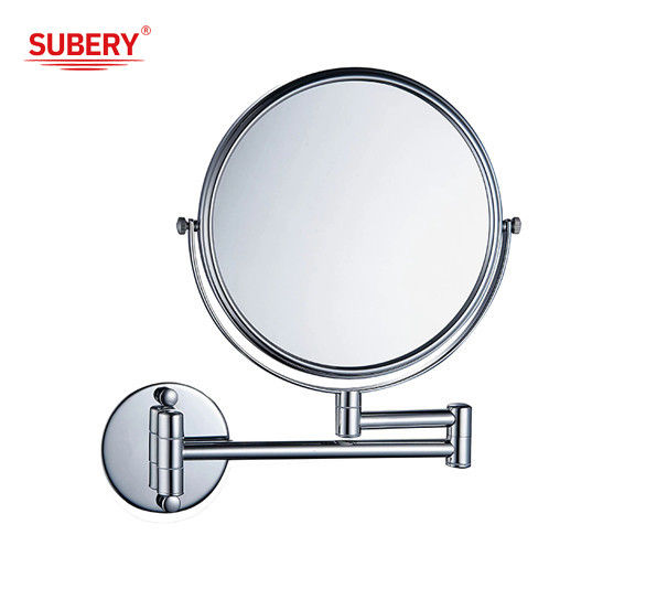 حمام کلاسیک کلاسیک دور برنج آینه ای ساده 8 اینچ دیوار نصب شده بدون پروژه هتل LED