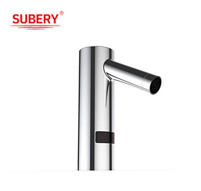 کیفیت خوب دستشویی بدون لمس حمام اتوماتیک حوضچه شستشوی حوضچه شیر نطفه عرشه نصب شده سنسور مادون قرمز Smart Faucet